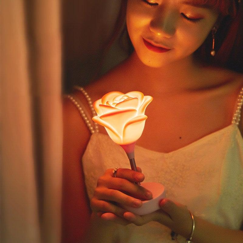 Lovely Rose Night Light - Touch Operated LED (Choose Color) - Ganesha's Market