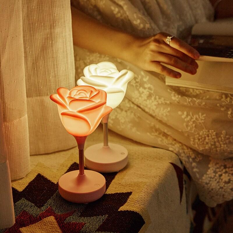 Lovely Rose Night Light - Touch Operated LED (Choose Color) - Ganesha's Market
