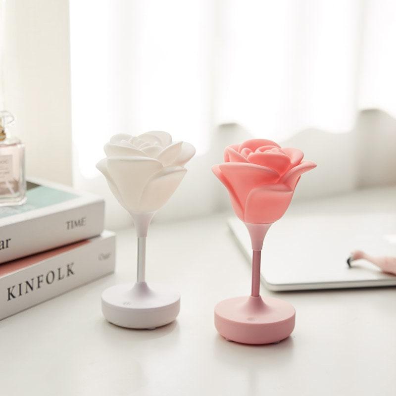 Lovely Rose Night Light - Touch Operated LED (Choose Color) - Ganesha's Market