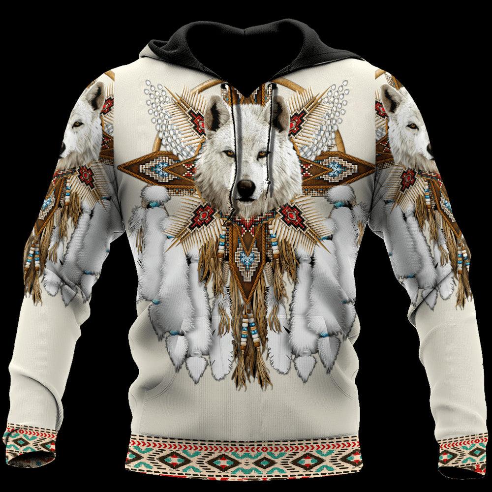 Men's Women's 3D Full Version Indian Indian Wolf Hoodie - Ganesha's Market