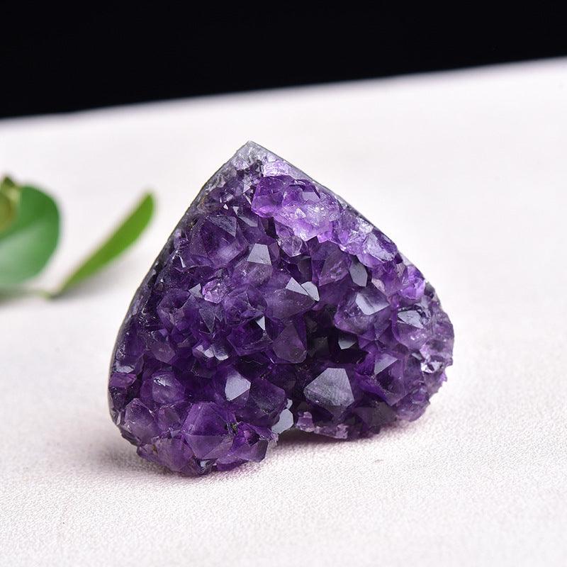 Natural Amethyst Crystal Heart - Ganesha's Market