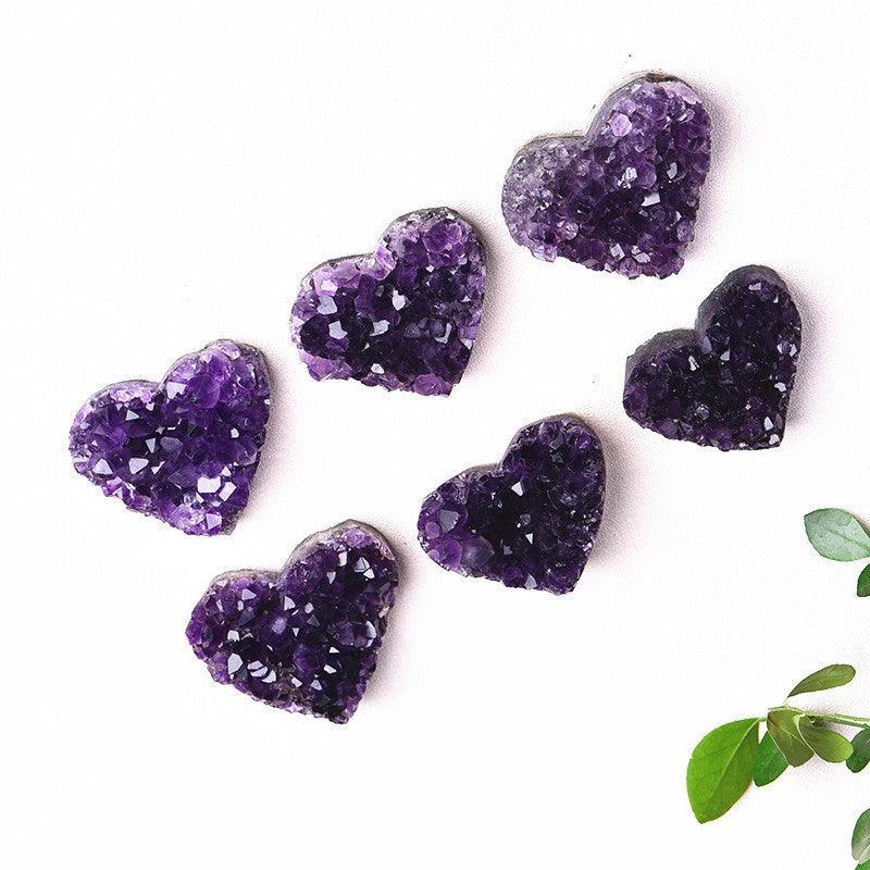 Natural Amethyst Crystal Heart - Ganesha's Market