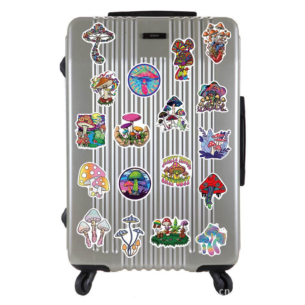 Psychedelic Cartoon Mushroom Stickers - Ganesha's Market