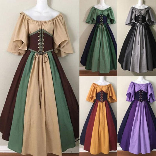 Renaissance Medieval Dress (Choose Color) - Ganesha's Market