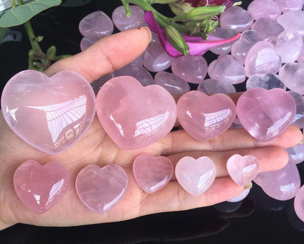 Rose Quartz Crystal Heart - Ganesha's Market