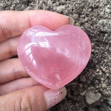 Rose Quartz Crystal Heart - Ganesha's Market