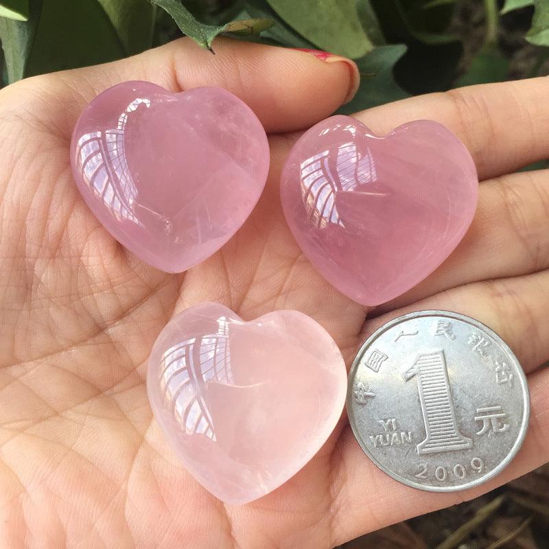 Rose Quartz Crystal Heart - Ganesha's Market