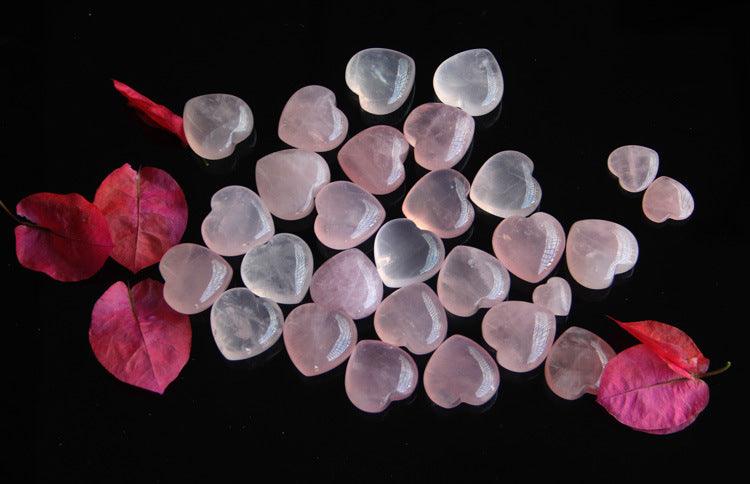 Rose Quartz Crystal Heart - Ganesha's Market