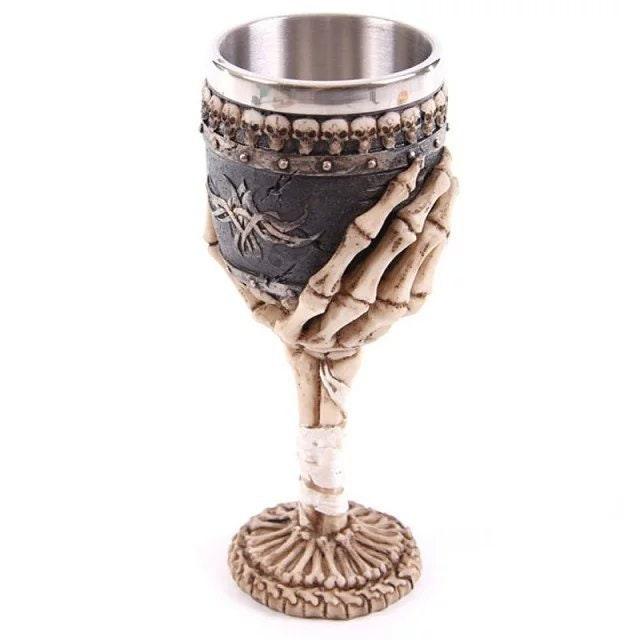 Skeleton Hand Stainless Steel Goblet - Ganesha's Market