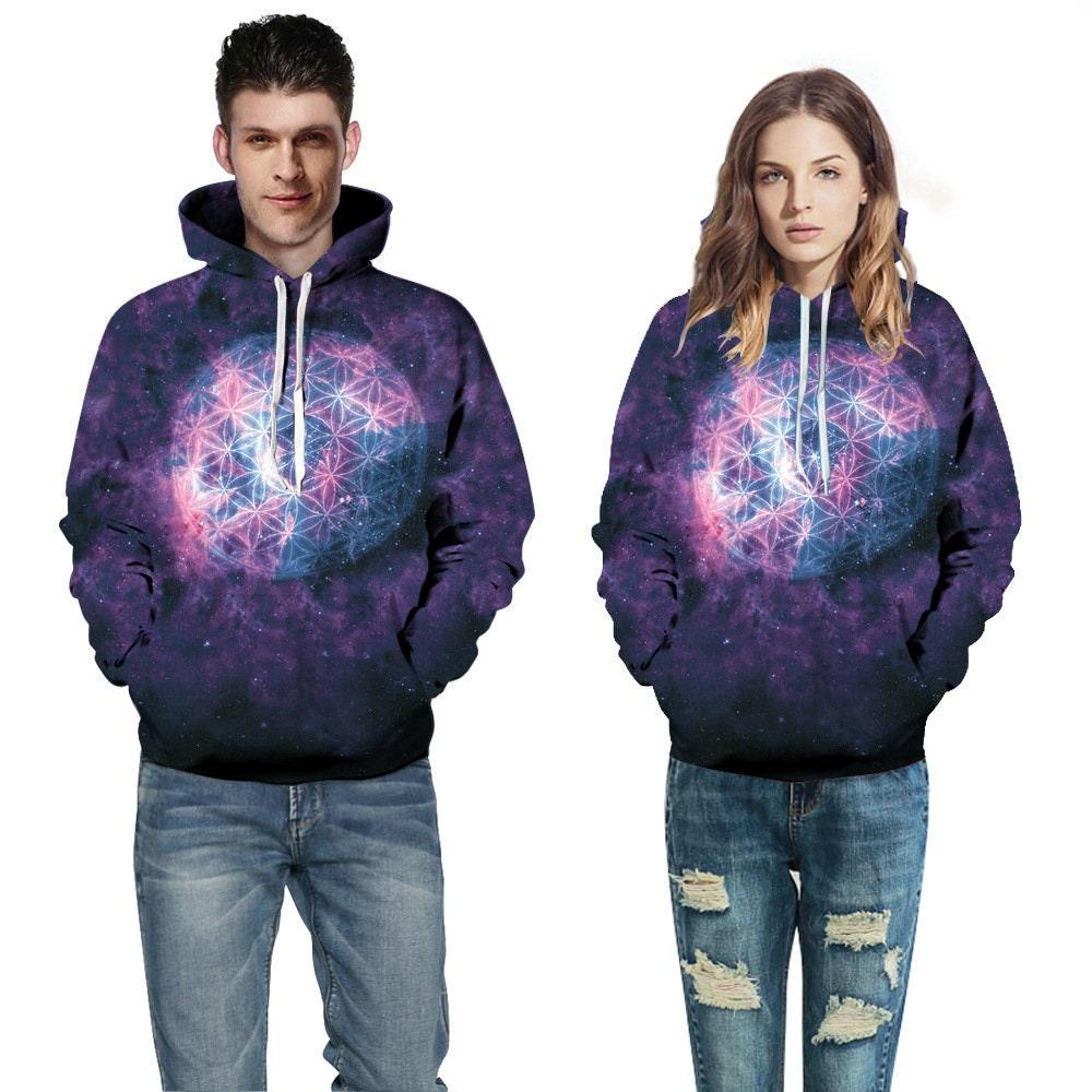 Unisex Flower Of Life Hoodie - Ganesha's Market