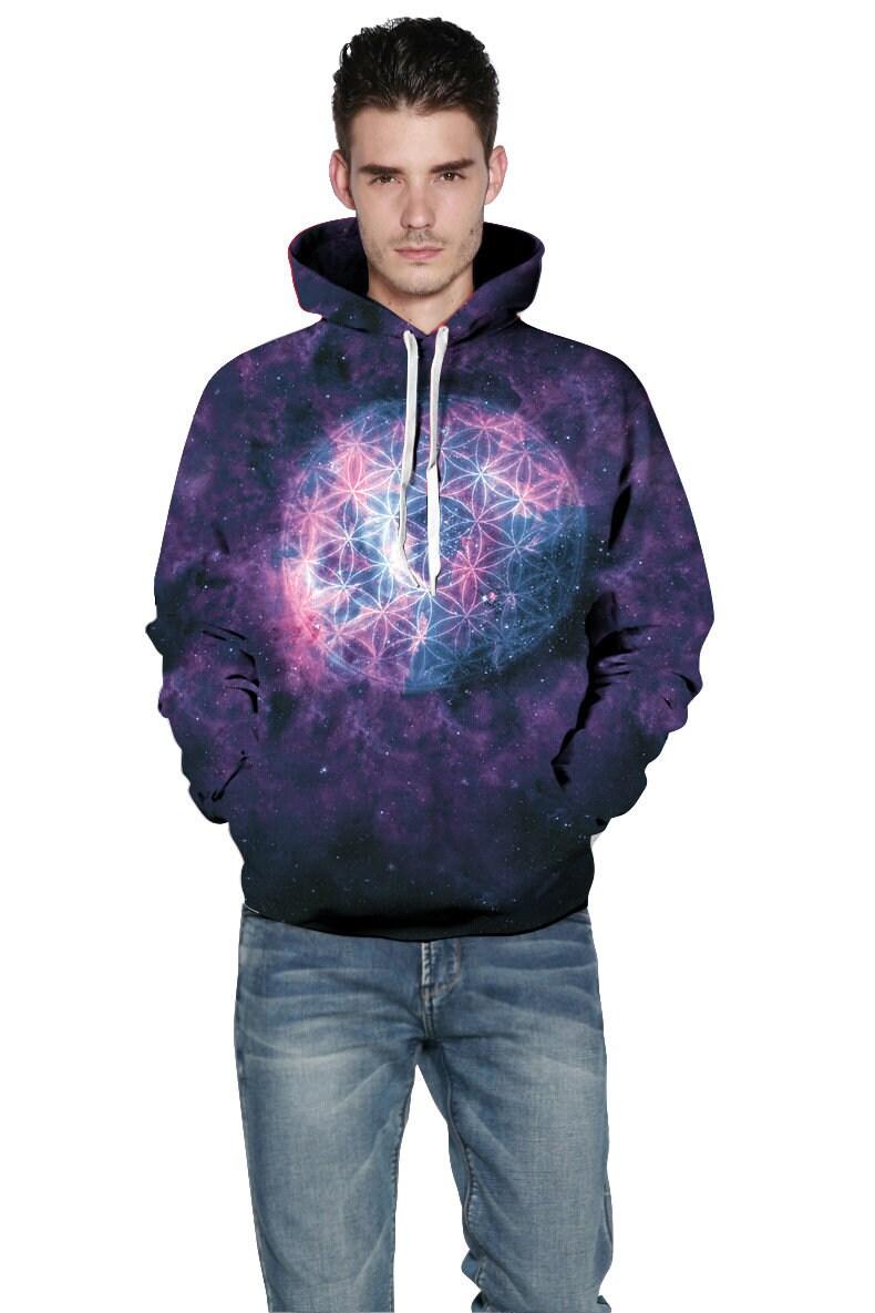 Unisex Flower Of Life Hoodie - Ganesha's Market