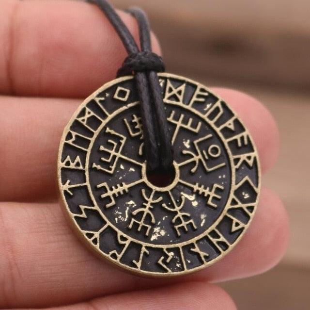 Hollow Viking Ethnic Style Rune Pendant Necklace - Ganesha's Market