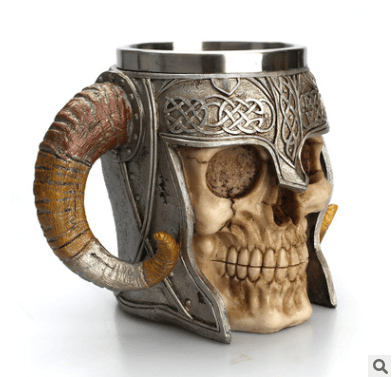 Viking Skull Stainless Steel Mug - Ganesha's Market