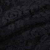Gothic Lace Bandage Top Black Retro Sexy Perspective Long Sleeve T-Shirt Women - Ganesha's Market